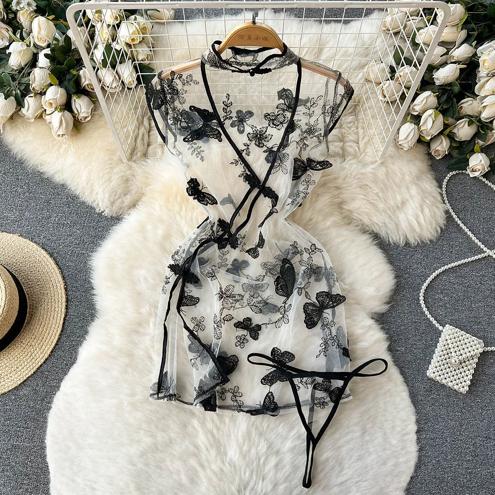 Thumbnail: Women See Through Role Play Nightdress Mini Underwear Girls Lingerie Halloween 