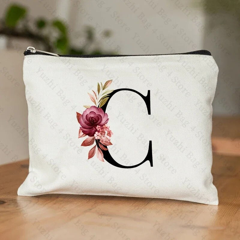 Miniatyrbilde: A-Z Alphabet Cosmetic Storage Bag Initial Graduation Gifts for Teacher Flowers 