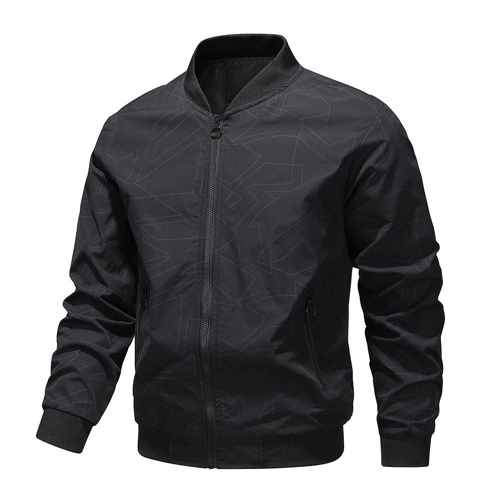 ภาพขนาดย่อ: 2024 New Spring and Autumn Pilot Jacket Men's Floral Fashion Slim Men's Casual 
