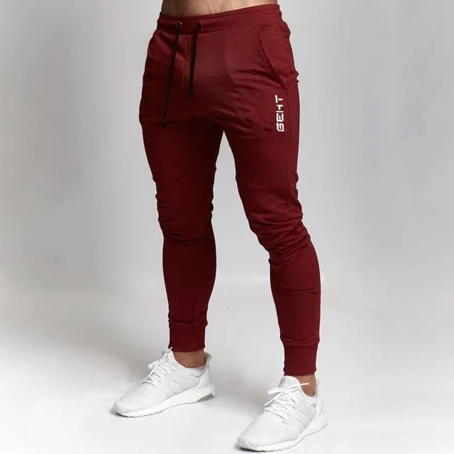 Thumbnail: 2024 GEHT brand Casual Skinny Pants Mens Joggers Sweatpants Fitness Workout Bra