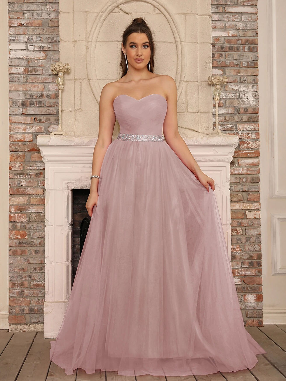 Thumbnail: Classic White Wedding Dress Sweetheart Crystal Beading Belt Chiffon Simple A-li