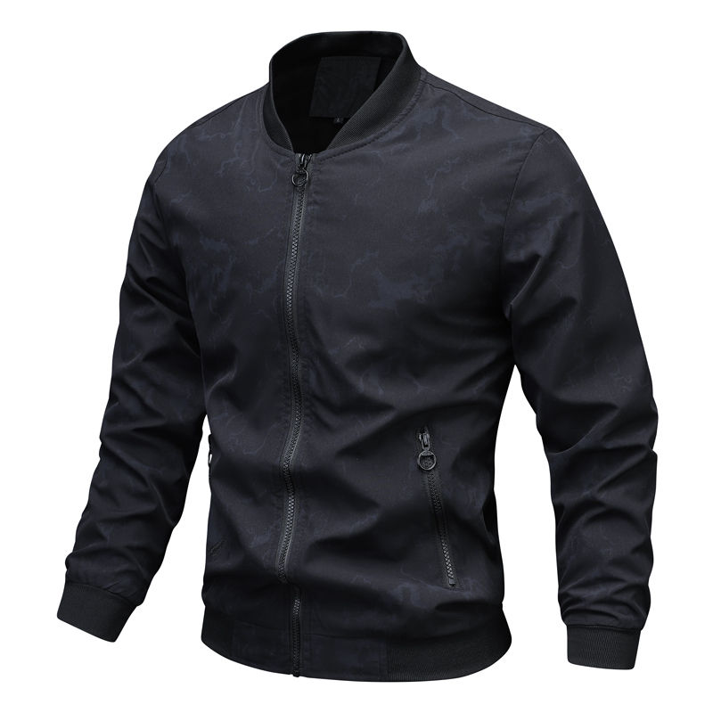 ภาพขนาดย่อ: 2024 New Spring and Autumn Pilot Jacket Men's Floral Fashion Slim Men's Casual 
