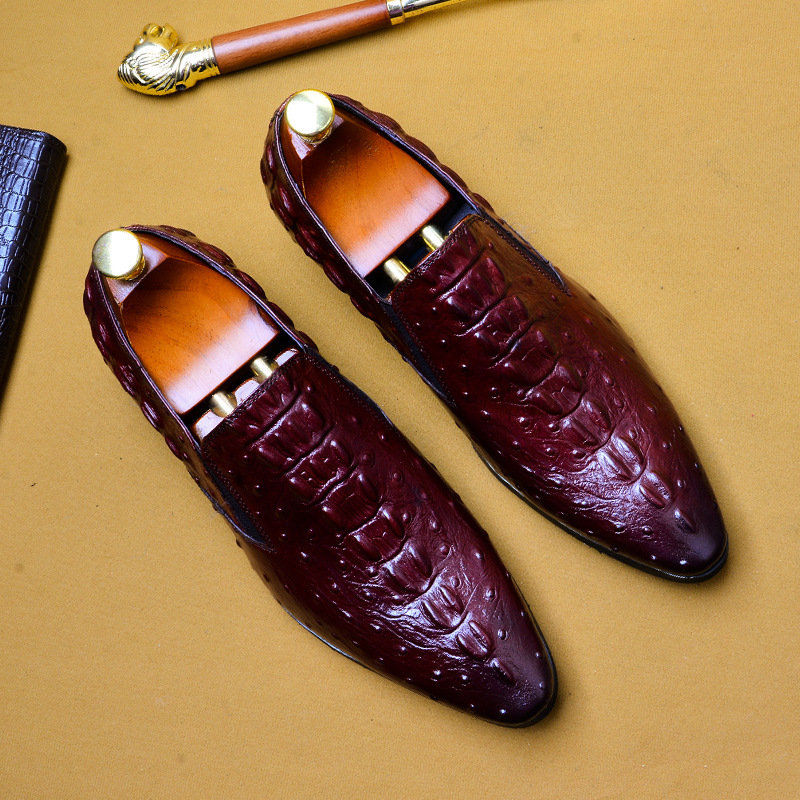 Miniatura: Phenkang Genuine Leather Black Mens Shoes Oxford Office Shoes For Men Luxury Dr