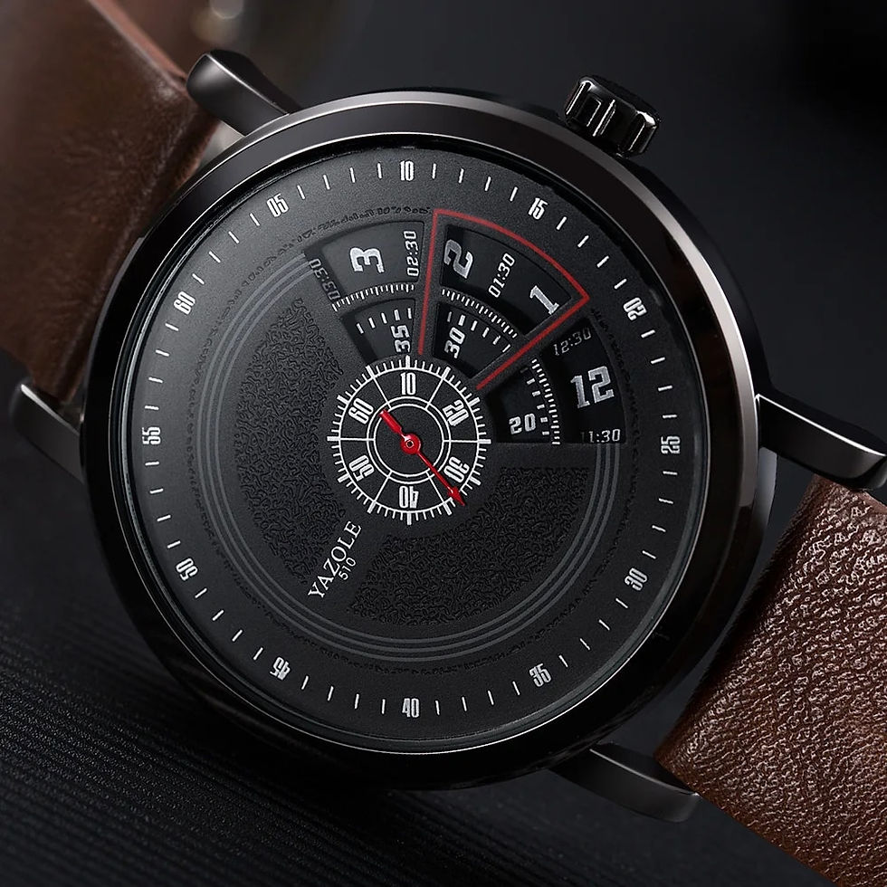 Thumbnail: UTHAI CQ57 Men’s Quartz Wrist Watch Clock Leather Strap Sport Business Casual W