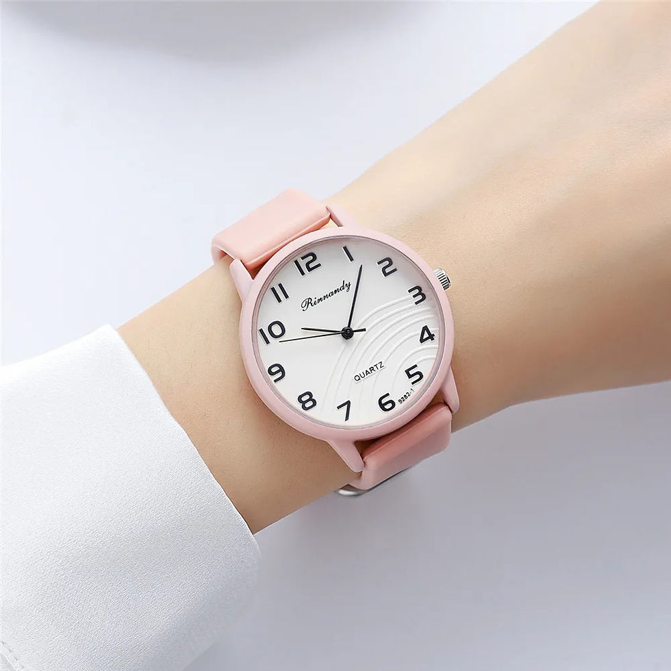 Thumbnail: Fashion Lady Hot Sales Watches Leisure Grey Digital Simple Women Quartz Watch S