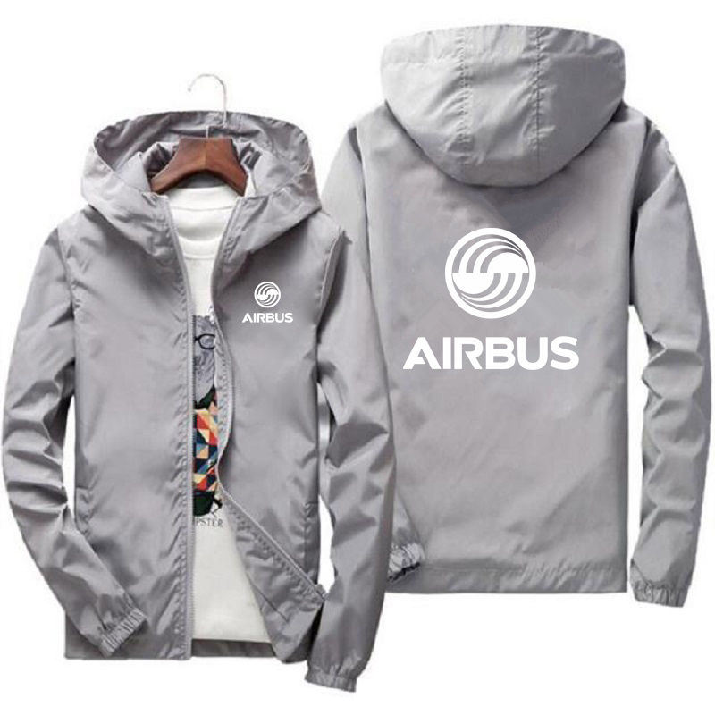 Thumbnail: 2024 New Autumn Men's AIRBUS AVIATION Flight Windbreaker Jacket Hooded Coat Thi