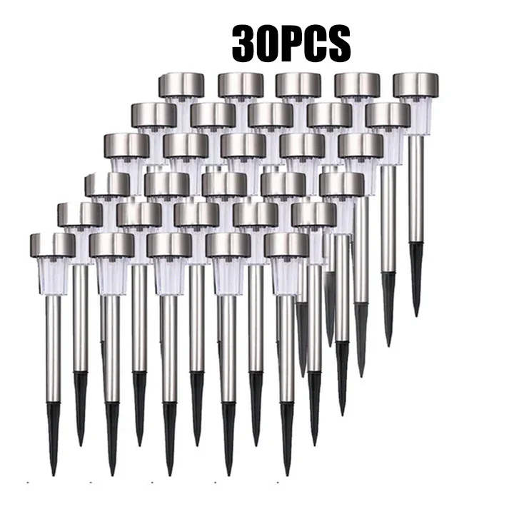 Küçük resim: 30Pack Solar Outdoor Lights Garden Lamp Solar Powered Waterproof Landscape Path