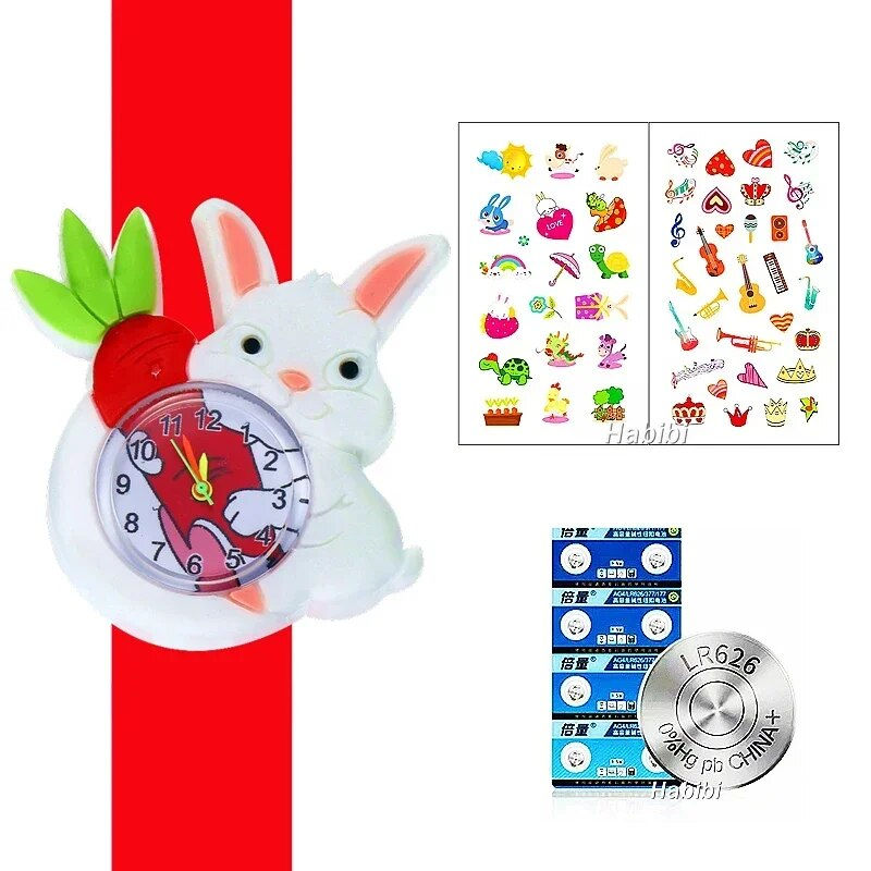 Thumbnail: 2024 New Exquisite Children Watches 2-14 Years Old Baby Study Time Toy Slap Bra