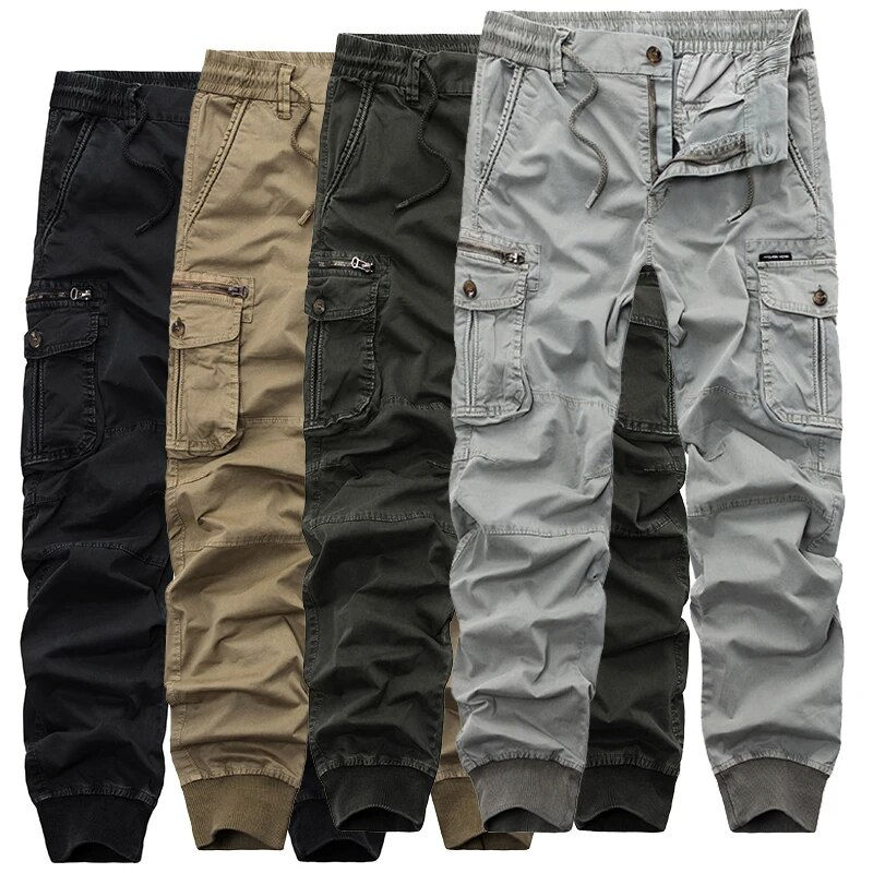 Miniatura: 2024 Fashion Spring Mens Tactical Cargo Pants Men Joggers Army Military Casual
