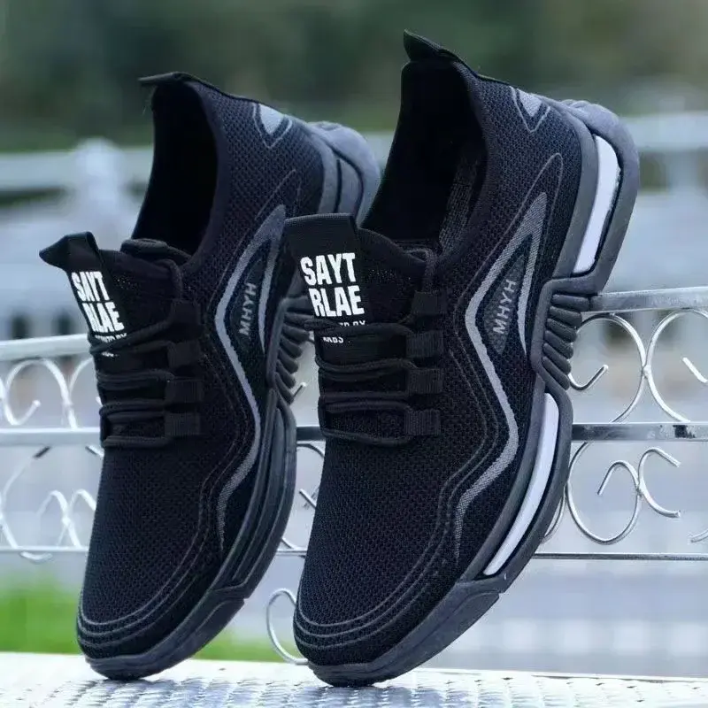 Thumbnail: Men Shoes Casual Yez Fashion Sneakers Slip on Male Sport Running Shoes Breathab