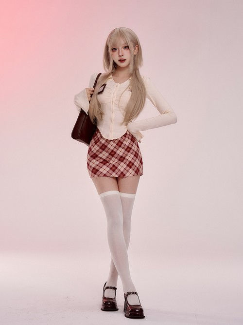Thumbnail: Waist Trimming Short Lapel Long Sleeve Shoulder Shirt For Women