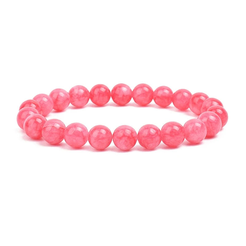 Thumbnail: Natural Stone Beads Bracelet For Women Men Amethysts Crystal Quartzs Aquamarine