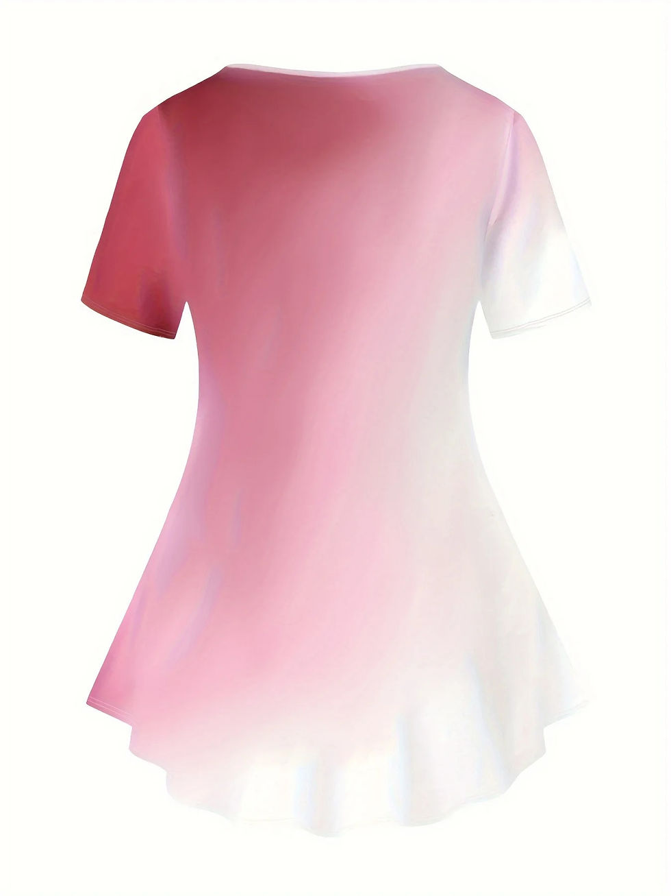 Thumbnail: Plus Size  Pink Slim Oversize Casual Rose Flower Print Women Spring Summer New
