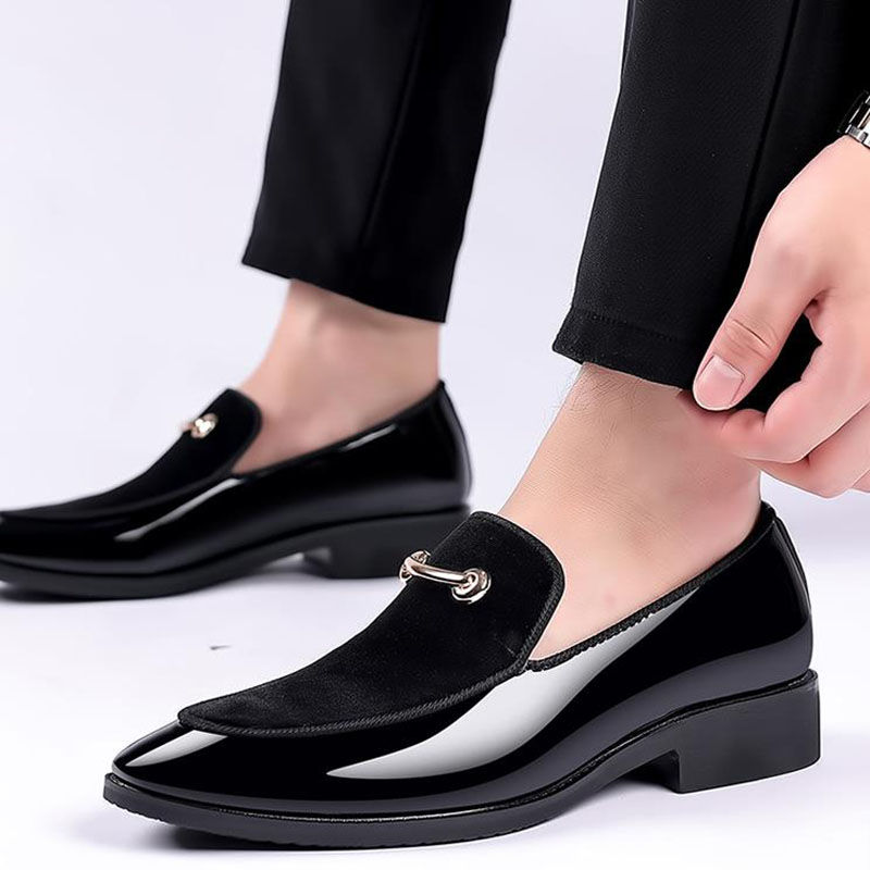 Thumbnail: Men's Dress Shoes Italian Fashion Oxford Shoes for Men Big Size Formal Leather 