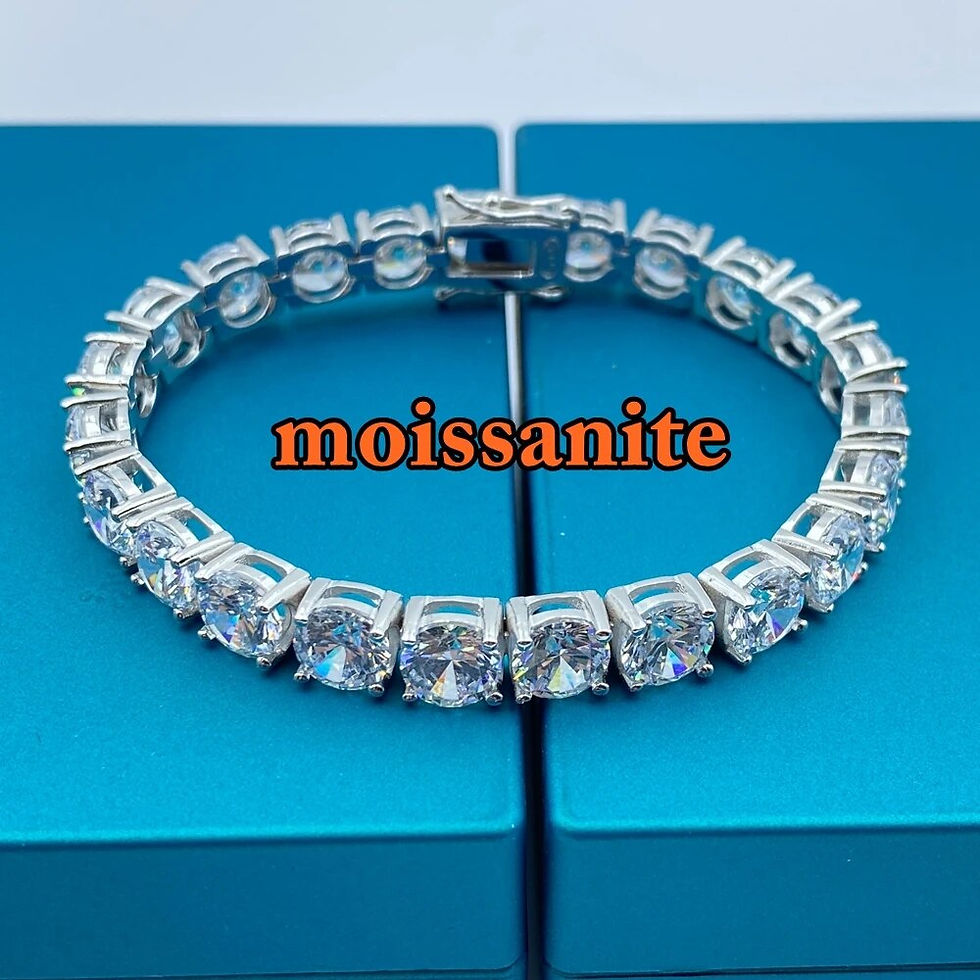 Thumbnail: SEMNI 3mm--5mm Moissanite Diamond Tennis Bracelet for Women Men S925 Sterling S