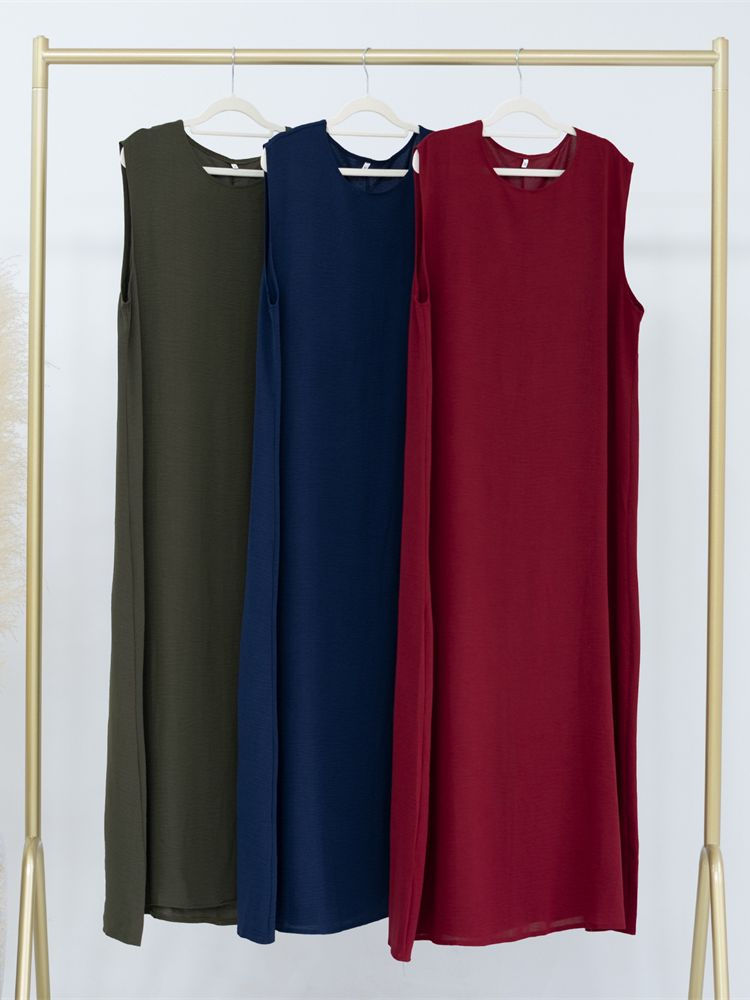 Thumbnail: Ramadan Sleeveless Abaya Turkey Islam Arabic Muslim Long Dress African Dresses 