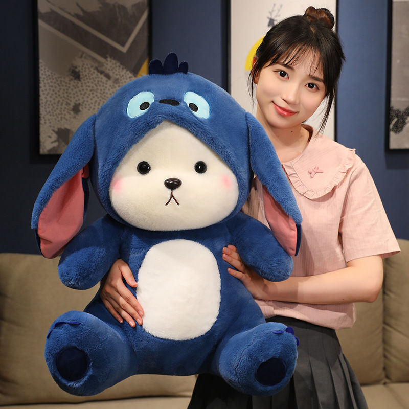 Miniaturebillede: 26cm Giant Teddy Bear Cosplay Panda Doll Plush Toy Kawaii Hooded Cartoon Zoo An