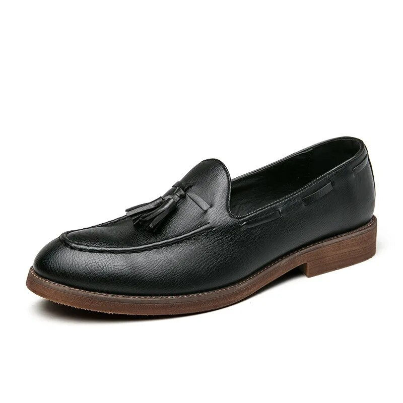 Miniatura: Fotwear Men Leather Shoes Slip On Office Mens Formal Shoes Wedding Party Men Ta