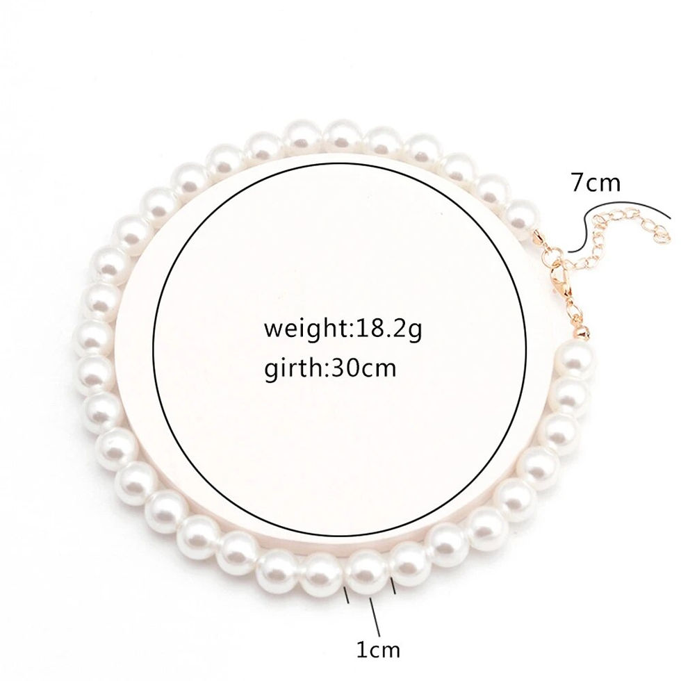 Thumbnail: Exquisite Imitation Pearl Choker Fashion Necklaces Simple Clavicle Chain Weddin