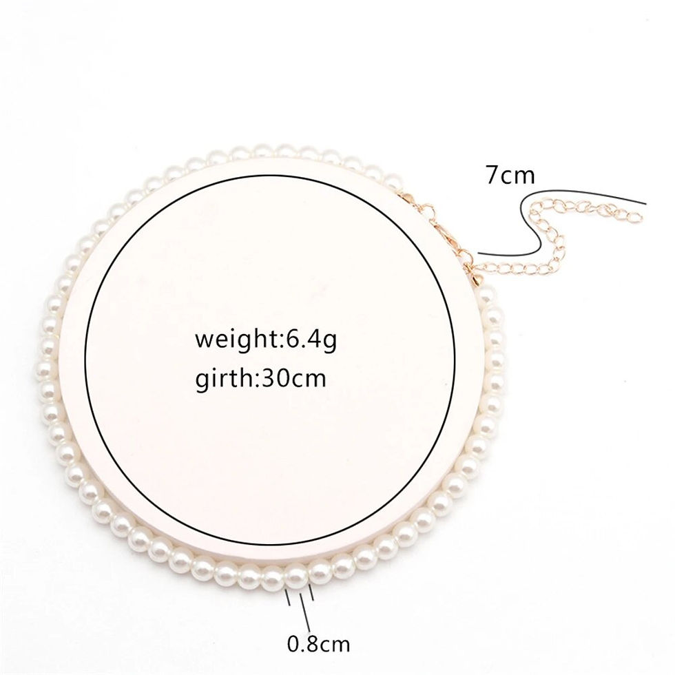 Miniaturebillede: Exquisite Imitation Pearl Choker Fashion Necklaces Simple Clavicle Chain Weddin