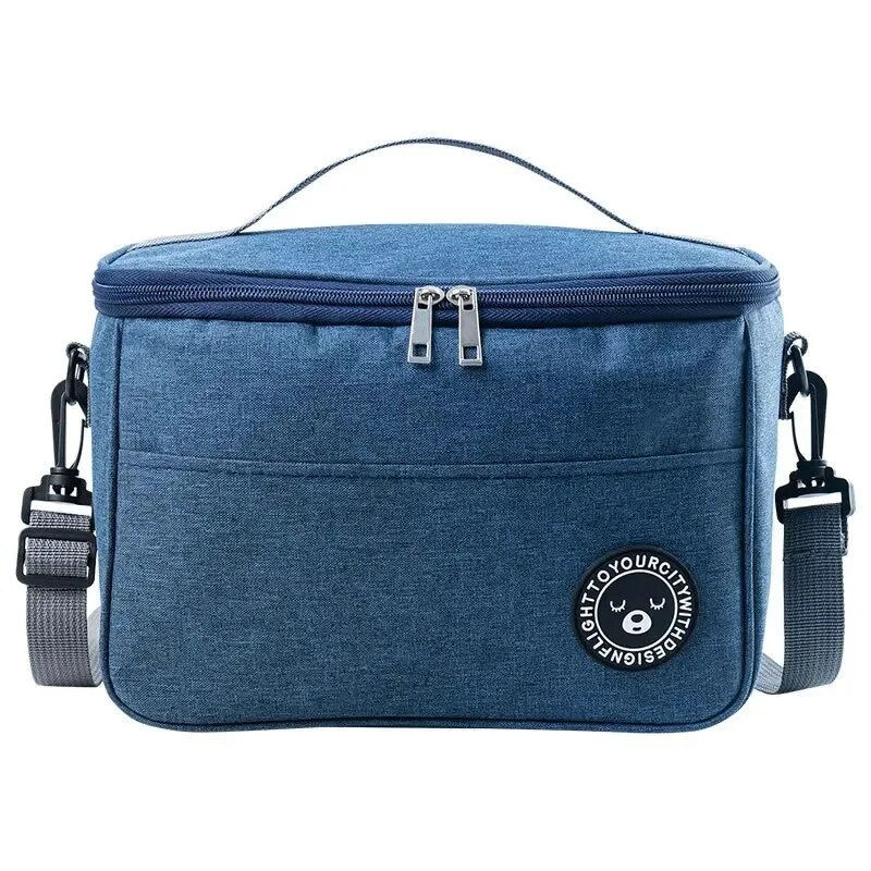 Thumbnail: New Portable Lunch Bag Food Thermal Box Waterproof Office Cooler Lunchbox With 