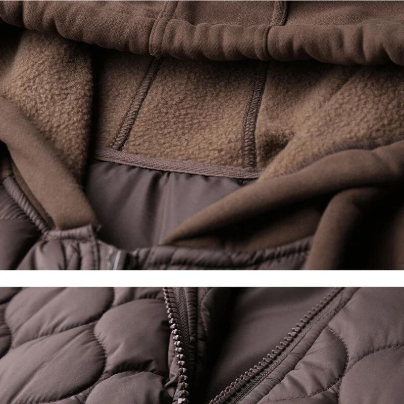 Thumbnail: New Winter Women's Coats Down Cotton Jacket Lightweight Warmth Tops Long Sleeve