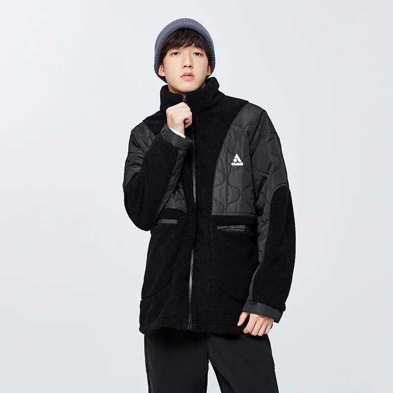 Hình thu nhỏ: Semir Cotton Jacket Men 2023 New Loose Imitation Sherpa Winter Stitching Warm W