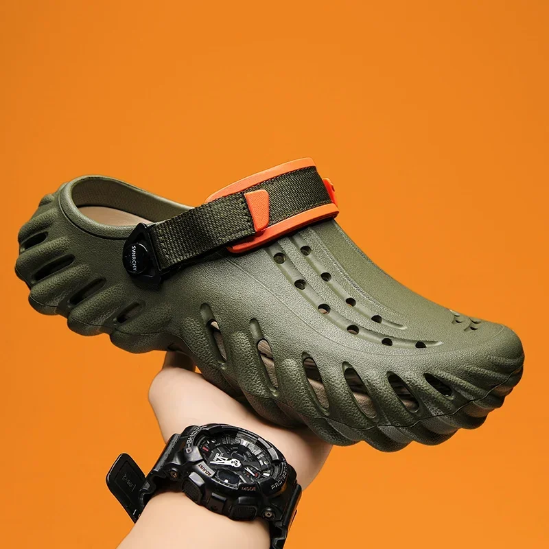 サムネイル： High Quality Couple's Non-Slip Casual Slippers Summer Men's EVA Waterproof Shoe