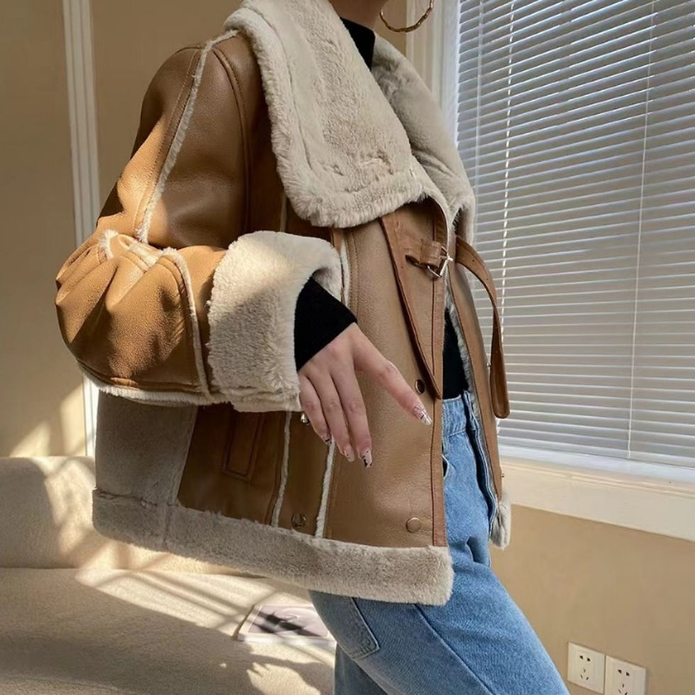 Thumbnail: 2024 New Winter Cashmere Thickened Loose Lamb Coat Female Fur One Fried Street