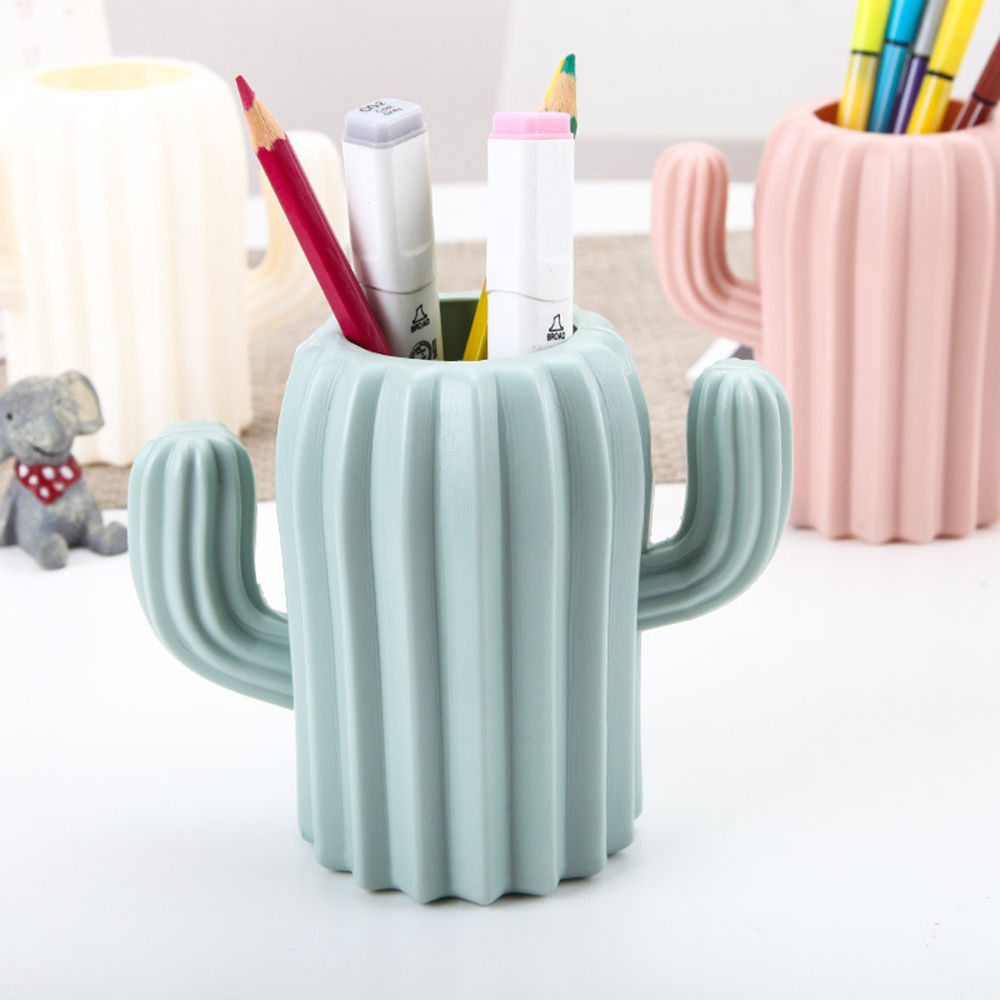 European Plastic Vase Home Decor Imitation Ceramic Cactus Vase Flower Pot Weddi