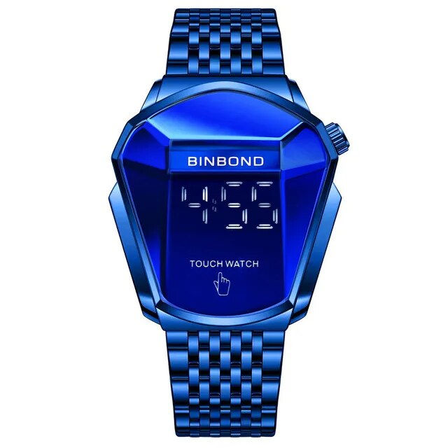 Thumbnail: Binbond Popular Fashion Motorcycle Concept Men's Quartz Watch Luminous Steel Ba