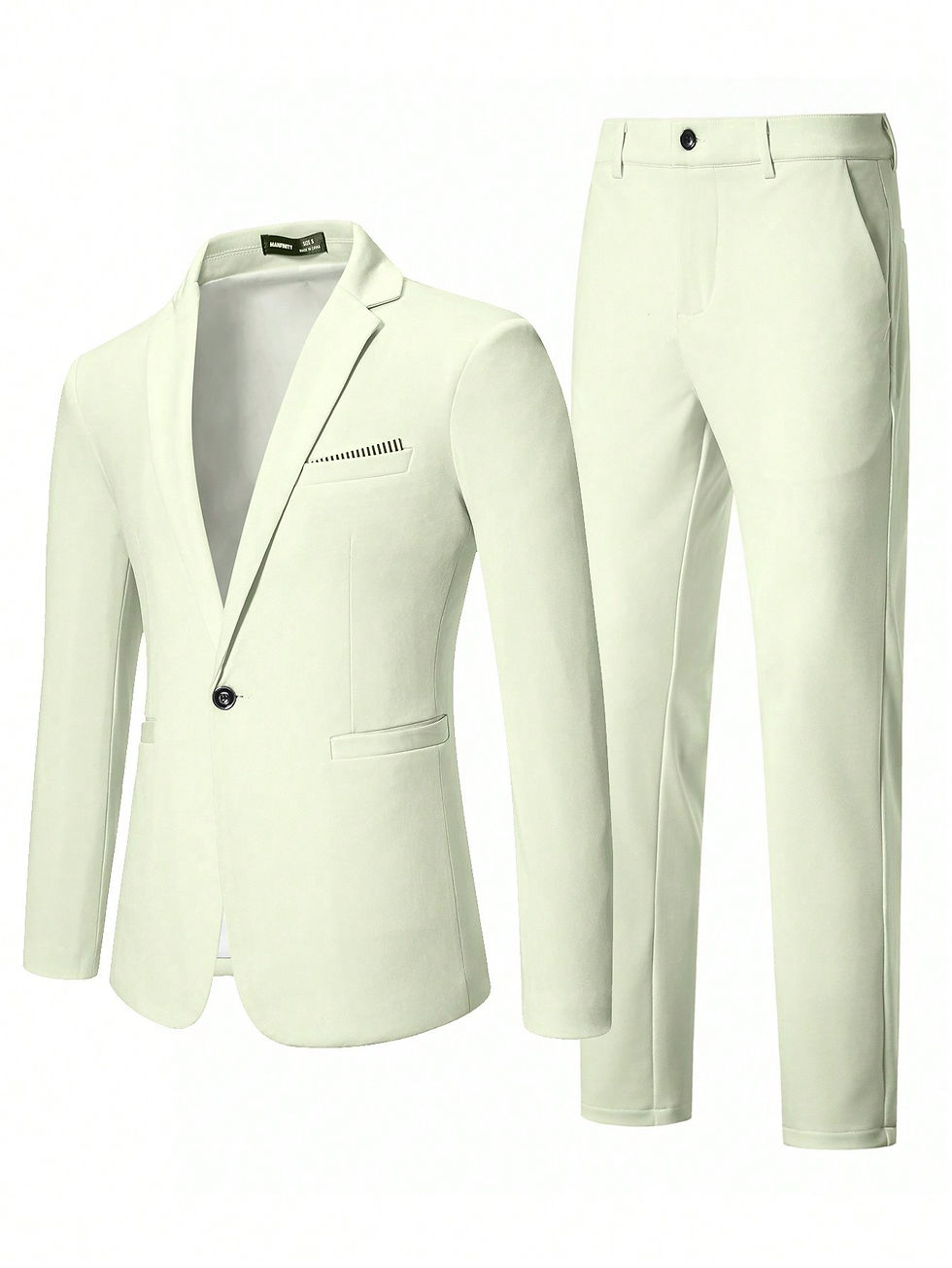 Thumbnail: Manfinity Mode Men Single Button Blazer & Suit Pants
