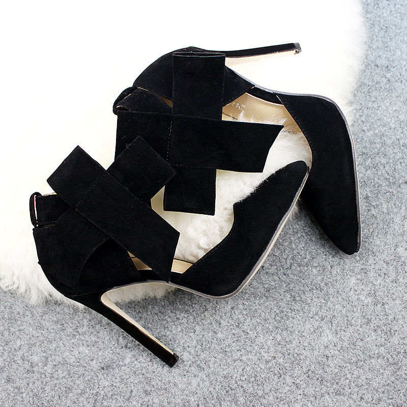 Thumbnail: Big Bow Pumps Women Thin High Heel Shoes For Party Festival