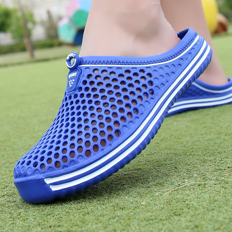 Thumbnail: 2022 Women Shoes Beach Slippers Unisex Hollow Out Casual Couple Beach Sandal Fl