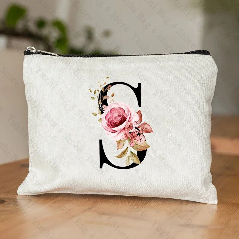 Miniatúra: A-Z Alphabet Cosmetic Storage Bag Initial Graduation Gifts for Teacher Flowers 