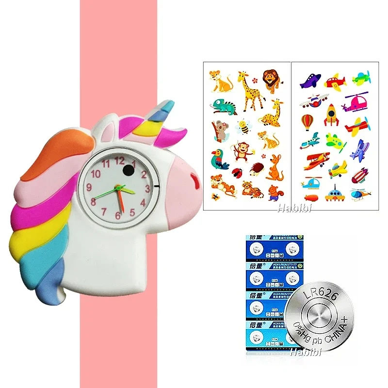 Thumbnail: 2024 New Exquisite Children Watches 2-14 Years Old Baby Study Time Toy Slap Bra