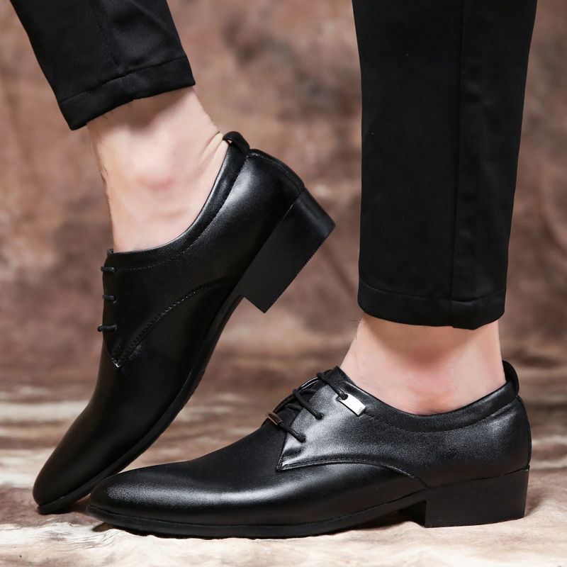 Thumbnail: Elegant Genuine Leather Men's Shoes Italian Formal Luxury Brand Fashion Moccasi