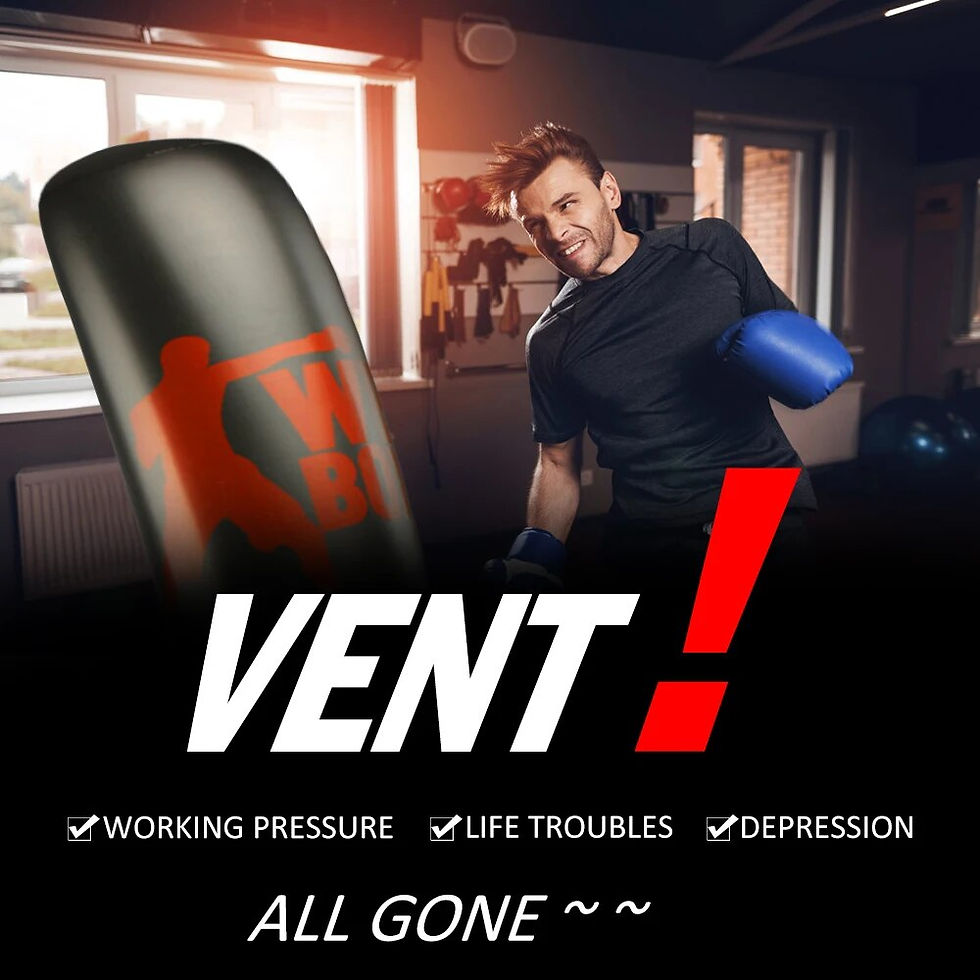 Miniatura: 160cm Boxing Punching Bag Inflatable Free-Stand Tumbler Muay Thai Training Pres