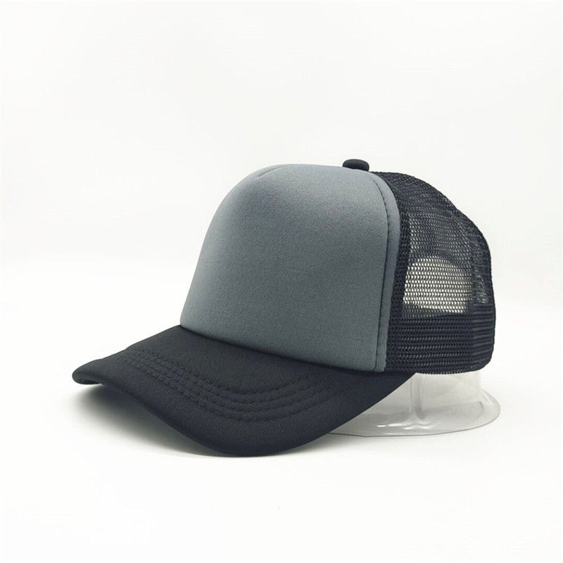 Miniature : Unisex Cheaper 5 Panel Trucker Hat For Adult Summer Net Baseball Cap Men Women 