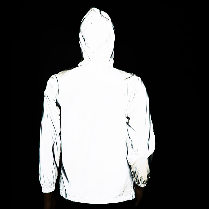 Thumbnail: Noctilucent men's reflective jacket women Cycling windbreaker casual hip hop Ho