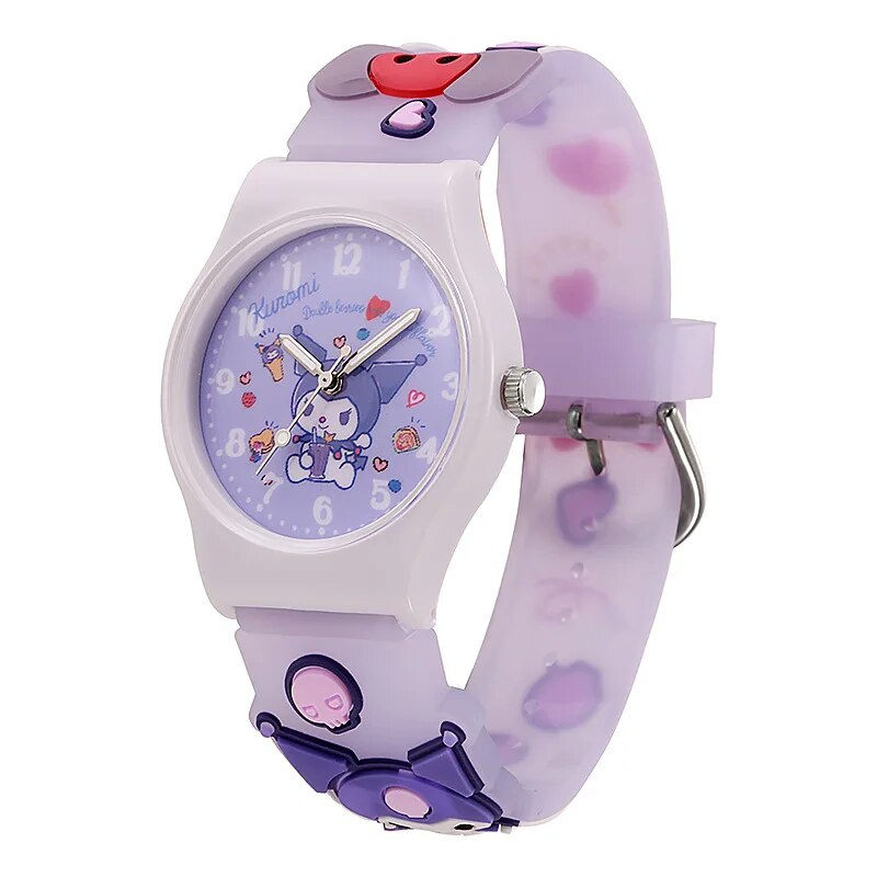 Thumbnail: UTHAI CA14 Children's Watch Girl Cute Cartoon Pink Kids Wristwatch Jelly Boy El