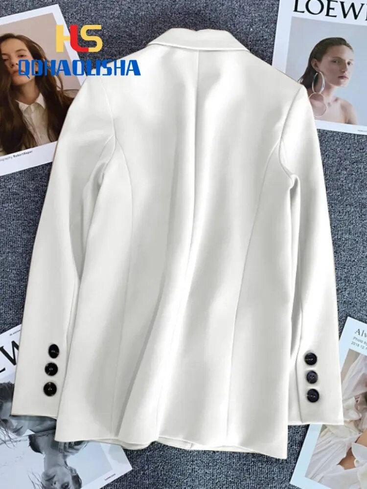 Thumbnail: 2023 Spring New Korean Fashion Small Suit Top Brown Suit Coat Women's Loose Str