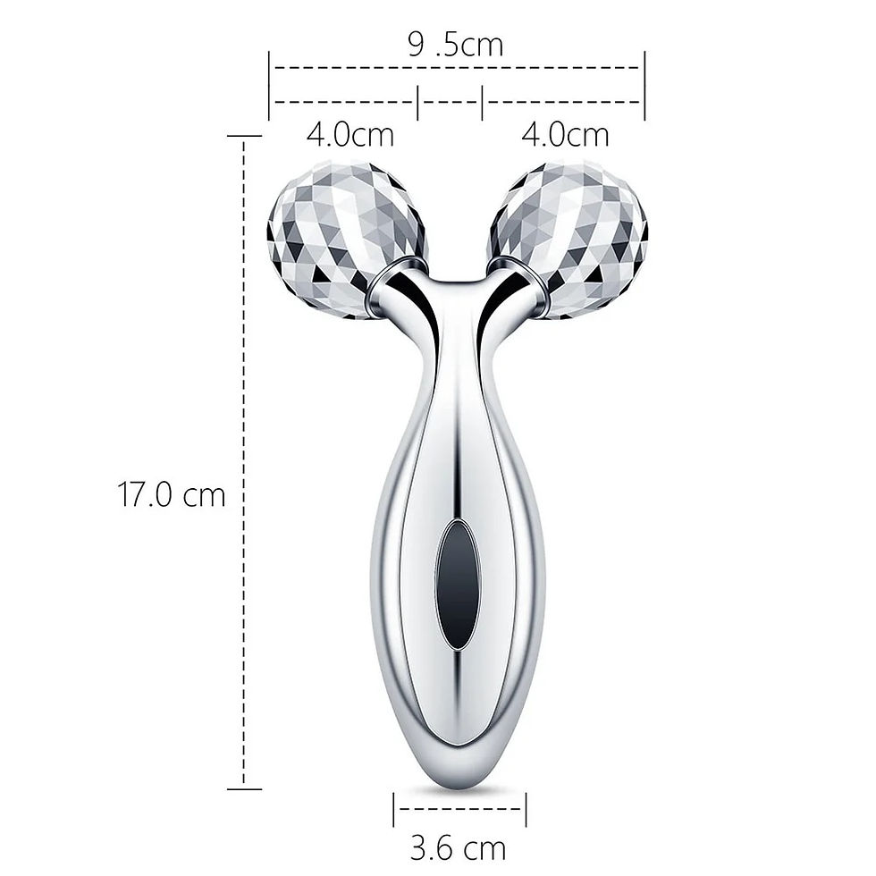Thumbnail: 3D Roller Massager Face Massage Y Shape 360 Rotate Thin Face Body Shaping Relax