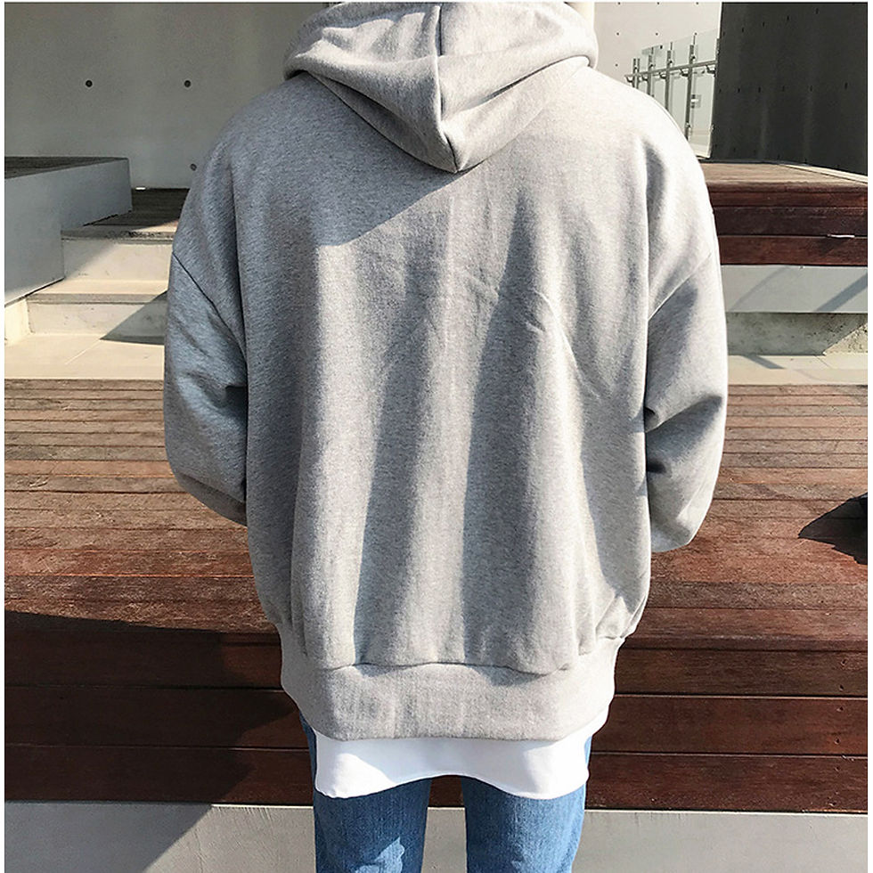 Thumbnail: Fashion Mens Jacket Coat Long Sleeve Sweatshirts Oversized Zipper Hoodies Stree