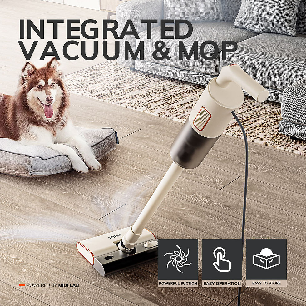 Thumbnail: Handheld Vacuum and Mop Integrated Vacuum Cleaner with 5M Power Code for Whole