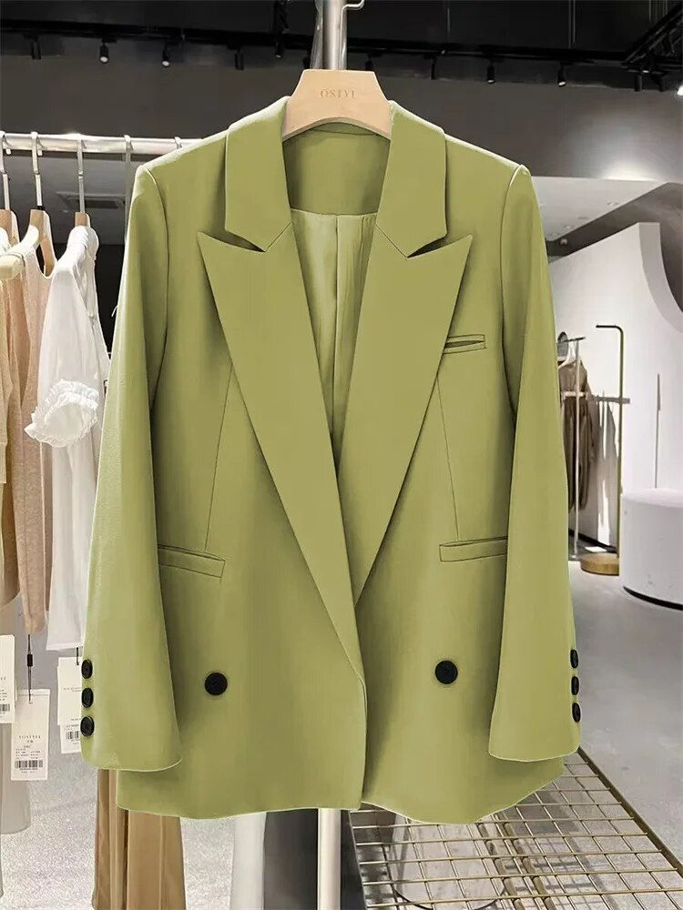 Thumbnail: Spring Autumn Blazer Woman 2024 Outerwears Jacket Women Chic Elegant Woman Coat