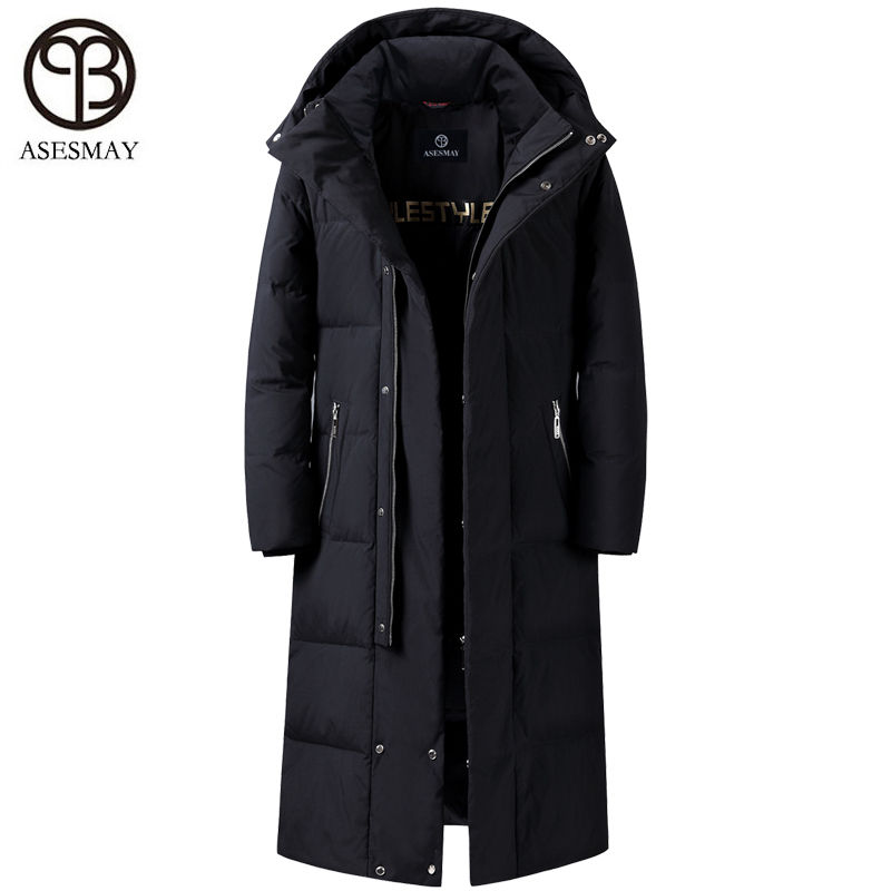 Thumbnail: Asesmay 2021 brand clothing men down jacket winter coats thick warm fashion x-l