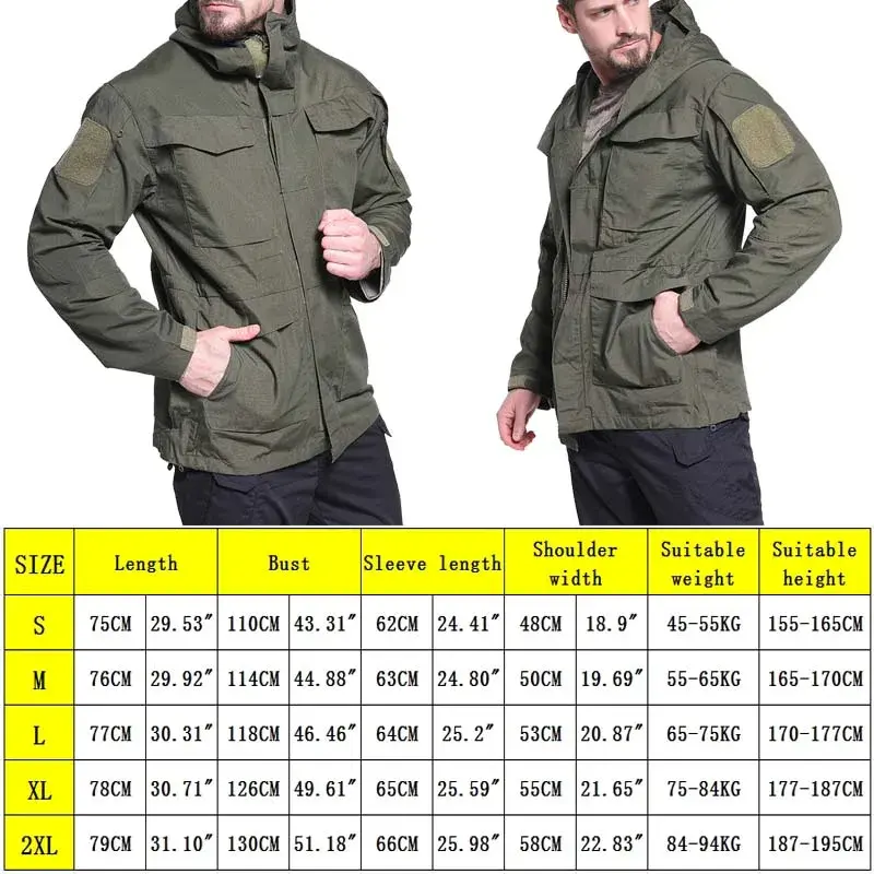 Thumbnail: Tactical Jackets Clothes Windbreaker Field Jacket Mens Outdoor Waterproof Fligh