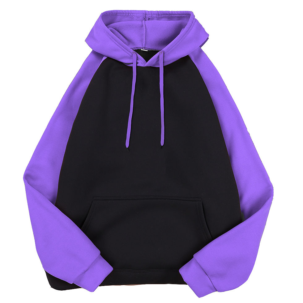 Thumbnail: Red Black Raglan Splicing Hoodie Men Loose Oversized Clothing Autumn Warmth Fle