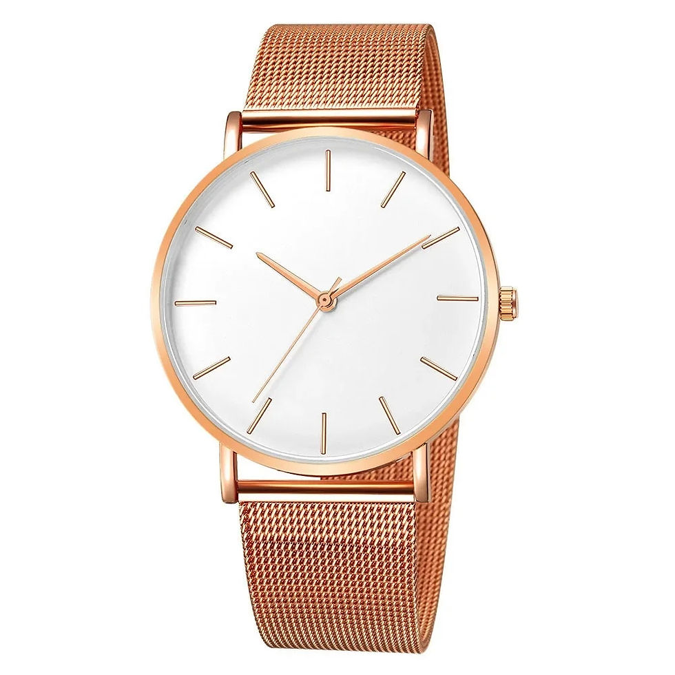 Thumbnail: Leisure Simple Women Watch 2024 Vintage Mesh Belt Ultra-thin Fashion Relojes Pa